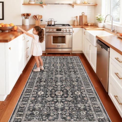 4x10 Wide Hallway Runner Rug: Washable 10ft Runners by TOPRUUG