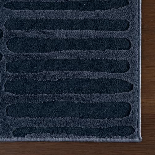 nuLOOM Kailani Blue Abstract Washable Area Rug - Image 4