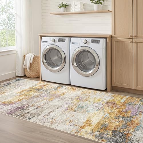LOONGRUG Runner Rug 3x8 Washable Non-Slip Kitchen Neutral Modern Rug - Image 7