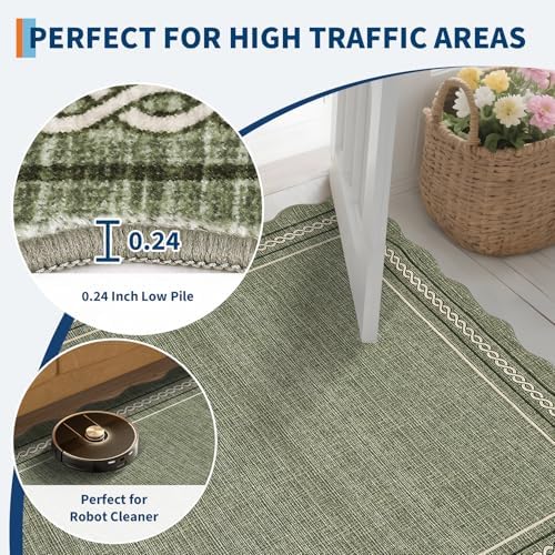 GarveeHome Scalloped Runner Rug - Image 6