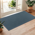 LEKEEPGO Door Mat 24"x47", Non Slip Door Mat Indoor Entrance, Cyan Blue by LEKEEPGO