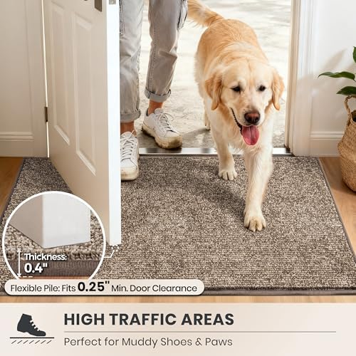 PURRUGS Hallway Runner Rug, Heathered Beige - Image 6