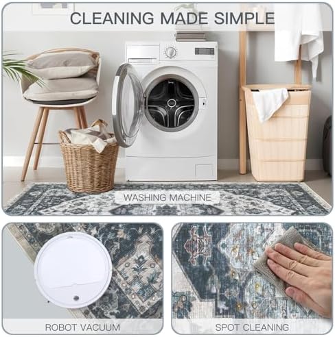 8x10 Vintage Washable Area Rug - Image 7