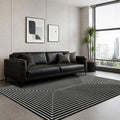 Washable 4x6 Rug Modern Abstract Area Rug by LatteFog