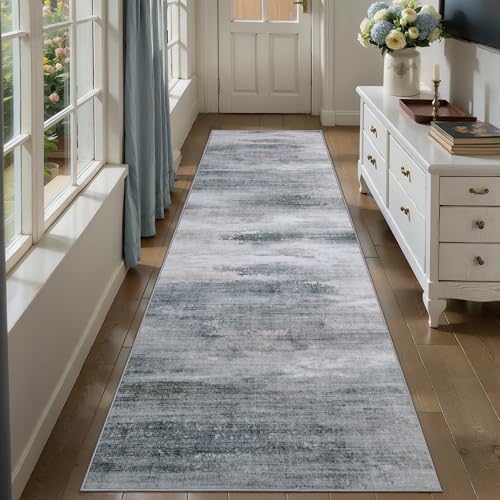 Tangsoo Abstract 2.6x8 Washable Runner Rug by Tangsoo