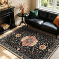 YARNSCAPE 4' x 6' Machine Washable Area Rug, Non-Slip Low-Pile Carpet by YARNSCAPE