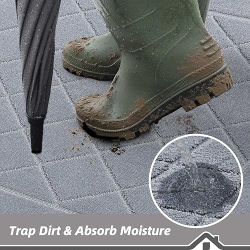 BEQHAUSE Dirt Trapper Door Mat 32" x 48", Doormat Non-Slip - Image 3