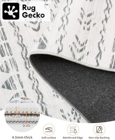 Miukiki 3x10 Runner Rug Washable Non Slip Runner Rug - Image 3