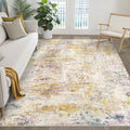 LOONGRUG 6x9 Area Rug Washable Neutral Modern Rug by LOONGRUG