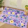 DUKINO 2x3 Rugs for Entryway, Floral Door Mat Washable Kitchen Rugs by DUKINO