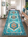 SERISSA 2'6"x8' Washable Non Slip Boho Runner Rug by SERISSAHomeDecorCollection