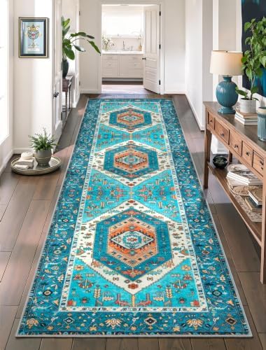 SERISSA 2'6"x8' Washable Non Slip Boho Runner Rug by SERISSAHomeDecorCollection