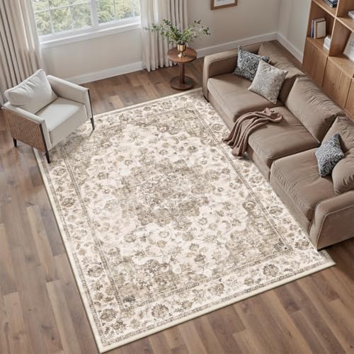 6x9 Brown Neutral Area Rug - Image 3