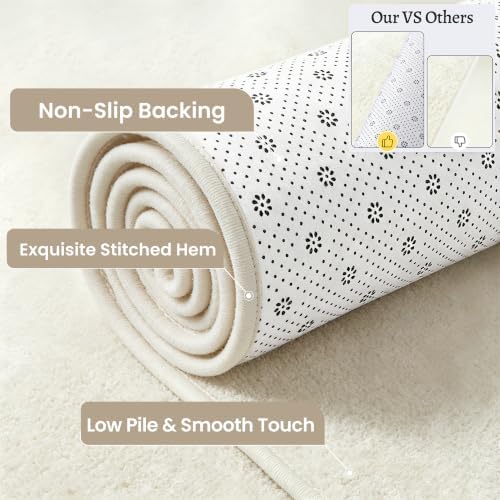 Keeko 5x8 Area Rugs for Living Room, Soft Washable Memory Foam Bedroom Rug - Image 2