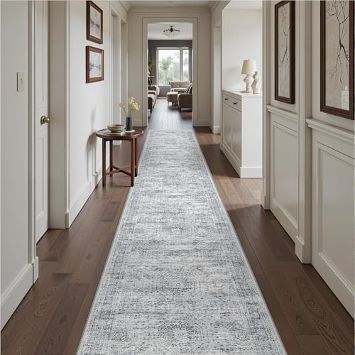 2'6 x 16' Runner Rug Non Slip, Washable Kitchen Rugs by Restydon