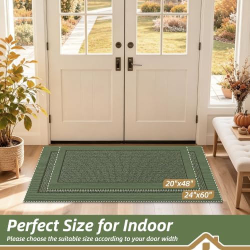 BEQHAUSE Indoor Door Mat 24" x 60", Dirt Trapper Door Mats - Image 2