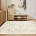 Soalmost 3x5 Rugs, Small Washable Kitchen Entryway Area Rug Beige/Brown by Soalmost