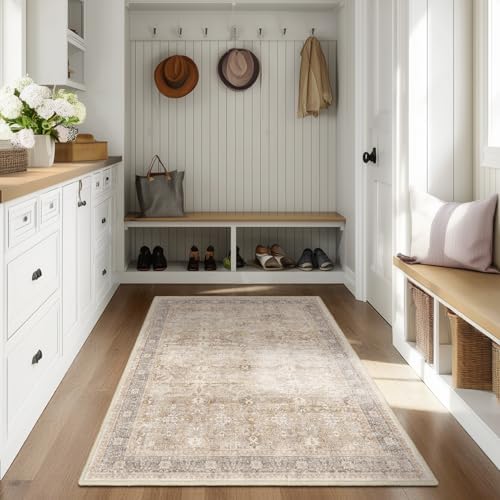 Small Area Rugs 3x4, Neutral Beige Throw Rugs - Image 4