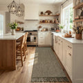 Collive Moss Green Kitchen Runner Rug, Modern Farmhouse Hallway Rugs by Collive
