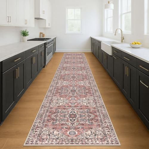 KOZYFLY Runners for Hallways 3x18 Ft Extra Long Washable Faux Wool Thin Runner - Image 2