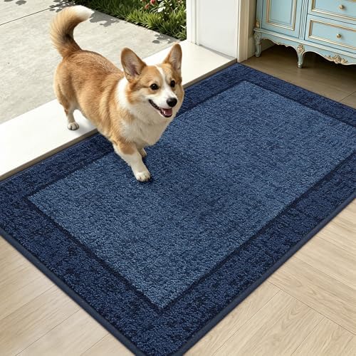 Dirt Trapper Door Mat 24"x 36", Non Slip Washable Doormat by MatMaven
