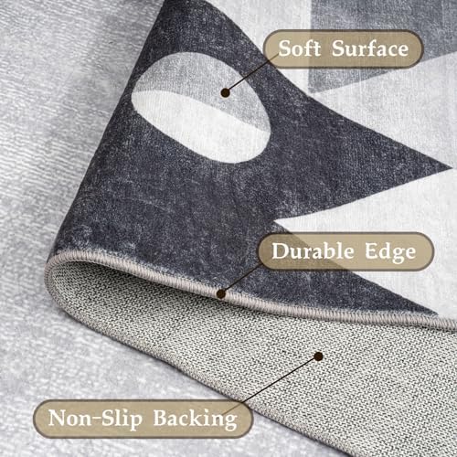HOMFINE Washable Modern Area Rug - Image 3