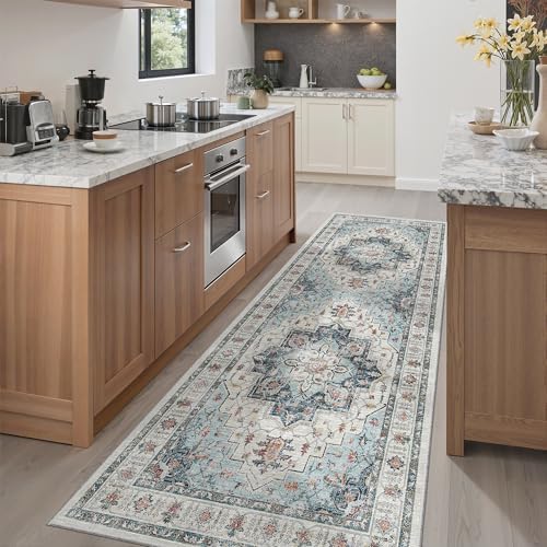 Madane Hallway Runner 3x8, Kitchen Rugs Washable Entry Rug by Madane