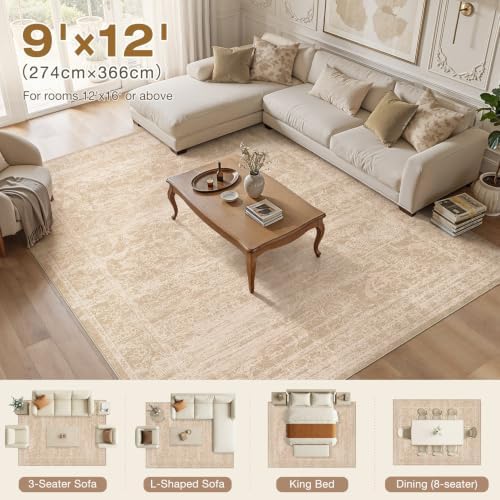 Nakagishi Neutral 9x12 Area Rugs - Image 5