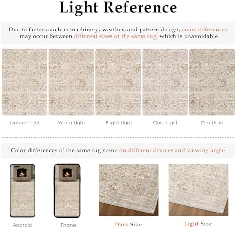 PureCozy 3x5 Beige Neutral Area Rug - Image 7