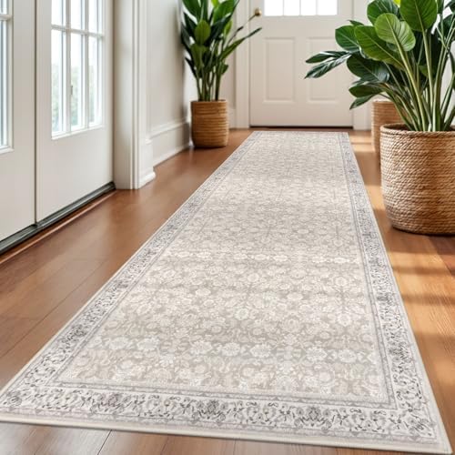 SIILOOM 2.6x10 Washable Runner Rug, Non Slip Area Rug - Image 2