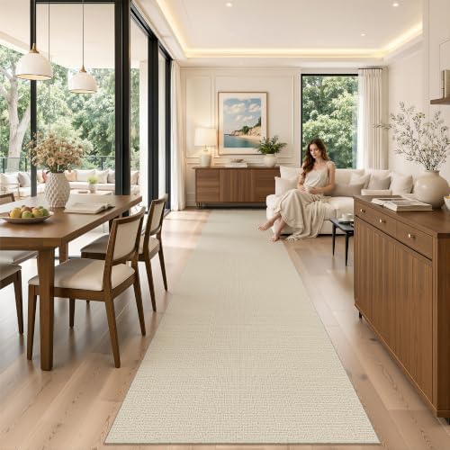Valenrug 2x10 Runner Rug Non Slip, High-Low Pile Hallway Runners - Image 4