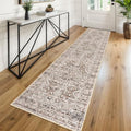 KUTA Vintage Washable Runner Rug 2x8 Brown Runners by KUTA