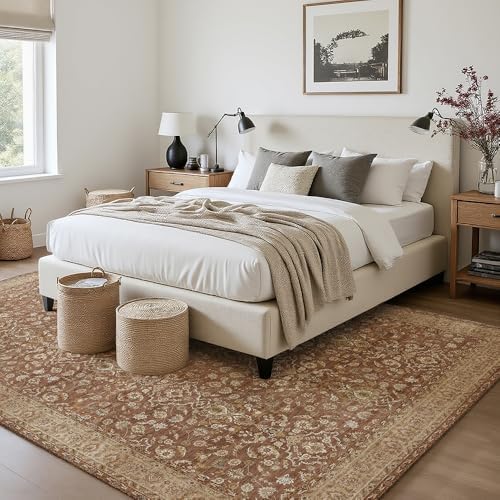 4x6 Reddish Brown Washable Area Rug - Image 2