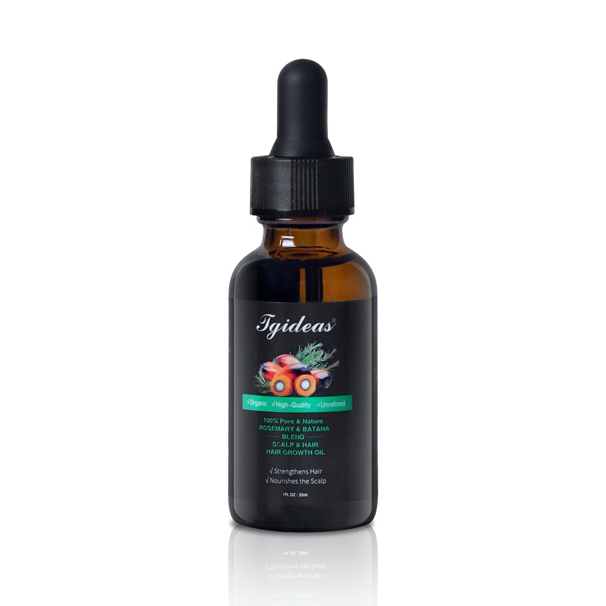 Rosemary Batana Oil - Organic Hair Growth -for Scalp & Hair Strengthening - All Hair Types Treatment Oil - Eyebrow & Eyelash Nourishing