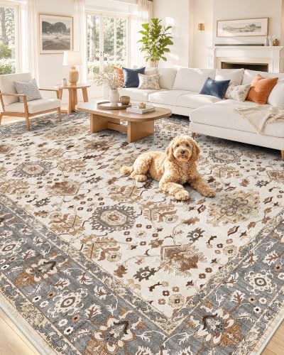 OLANLY 8x10 Washable Area Rug, Soft Non Slip Carpet by OLANLY