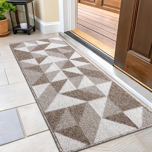 OLANLY Door Mat Indoor Entrance Washable 47x23, Odor-Free Low-Profile Front by OLANLY