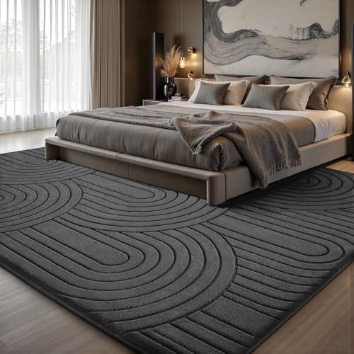 Sour Lemon 6x9 Area Rugs for Living Room Bedroom, Large Carpet Grey Rug - Image 5