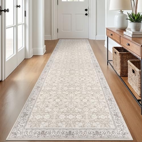 SIILOOM 2.6x12 Washable Runner Rug, Non Slip Area Rug by SiiloomRug