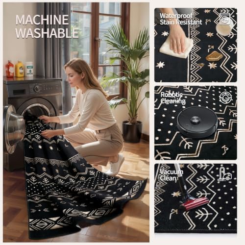 SERISSA 2'6"x8' Washable Non-Slip Boho Runner Rug - Image 4
