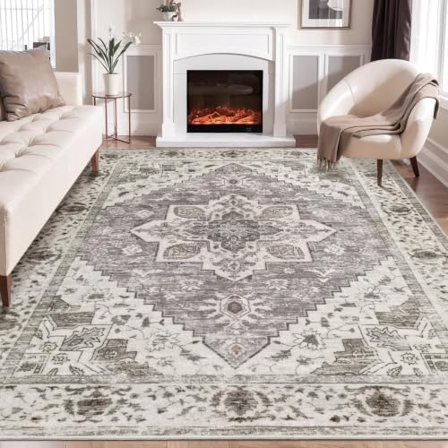 SERISSA 8x10 Washable Non Slip Boho Area Rug by SERISSAHomeDecorCollection
