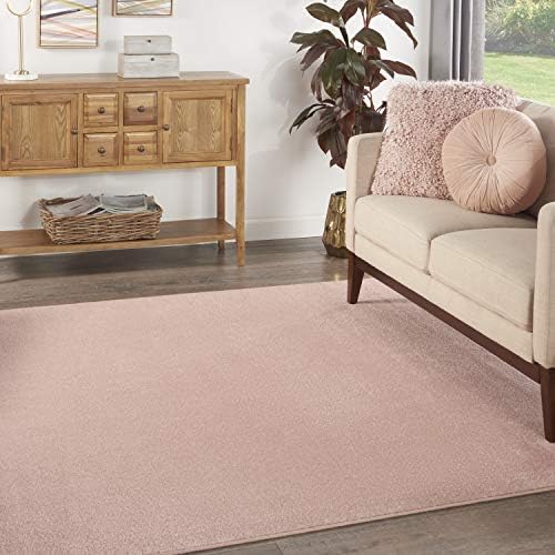 Nourison Home Nourison Essentials Pink 5' x Square Area Rug by NourisonHome