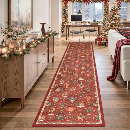 Christmas 2x10 Runner Rugs for Hallway - Image 3