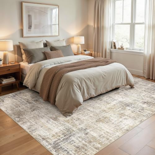 cotiled 9x12 Area Rug for Living Room, Abstract Washable Carpet - Image 6