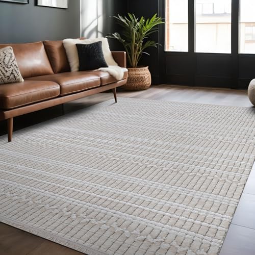Modern Indoor Rug Stripe 5x7 Area Rugs - Image 7