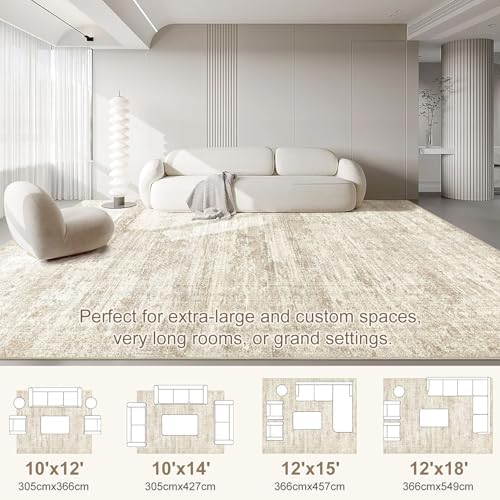 UERMEI 10x12 Area Rug Living Room Rugs - Image 3