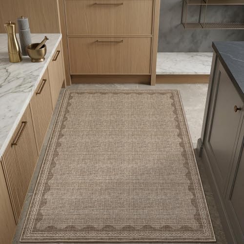 GarveeHome 4x6 Rug Non-Slip Washable Low-Pile Carpet by GarveeHome