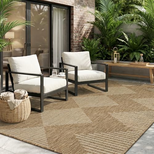 MontVoo-Outdoor Rug Carpet Patio Rug 4x6 ft Polypropylene Indoor Outdoor Rugs by MontVoo