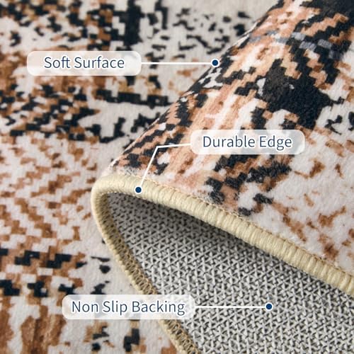 Garvee Washable Runner Rug 2x6 Hallway Runner Non Slip Kitchen Rugs Soft Low - Image 4