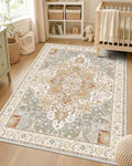 OLANLY 3x4 Washable Accent Rug, Soft Non Slip Carpet by OLANLY