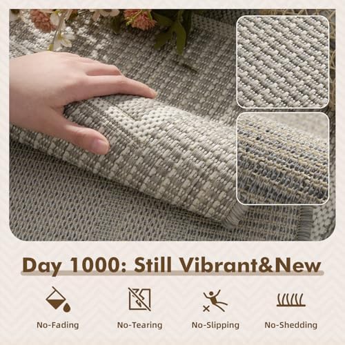 MontVoo-Outdoor Rug-Patio Rug 6x9 ft Polypropylene Indoor Outdoor Rugs Outdoor - Image 2
